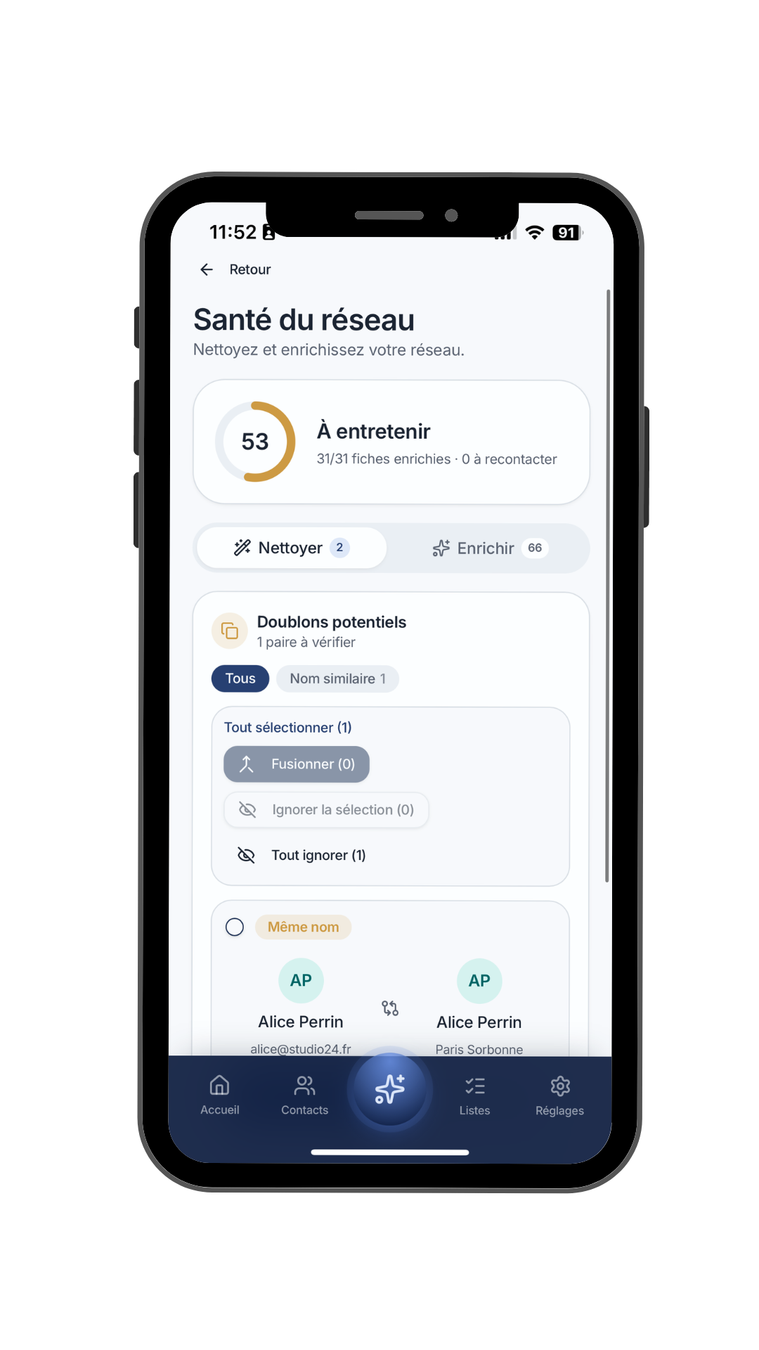 DAN - Santé du réseau
